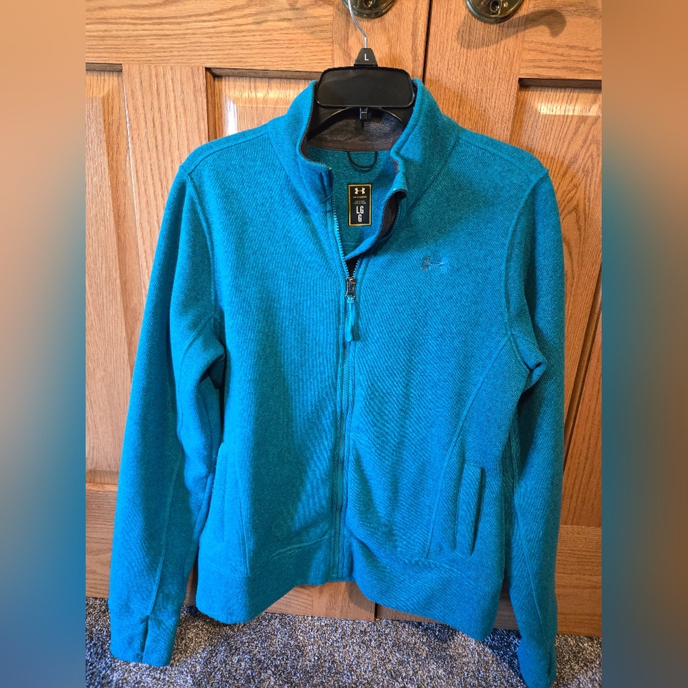 Under Amour Storm fleece-like soft zip-up womens jacket, size large